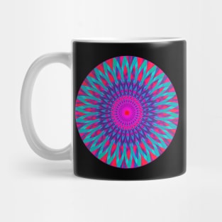 Psychedelisches Mandala, bunt und meditativ. Mug